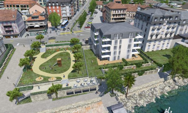 Maquette 3D d'un projet à Clarens