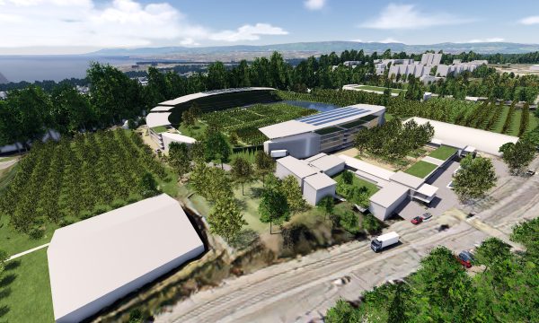 Modélisation de la maquette du projet Fermamorphose sur le stade de la Pontaise